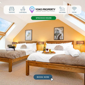 Exquisite 7 Bedroom 5 Bathroom House - Over 1900 sqft - Close to City Centre with Free Parking, Fast W-Fi and SmartTVs by Yoko Property